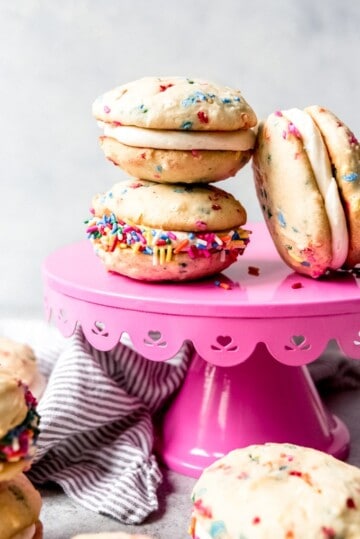 Soft Rainbow Sprinkle Funfetti Whoopie Pies House Of Nash Eats 0671