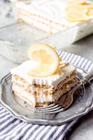 Easy Lemon Icebox Cake - House of Nash Eats