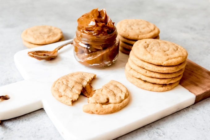 Dulce de Leche Stuffed Cookies - House of Nash Eats
