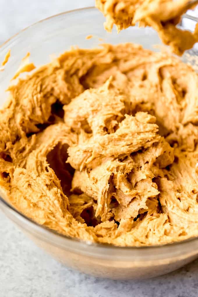 Soft pumpkin cookie dough.