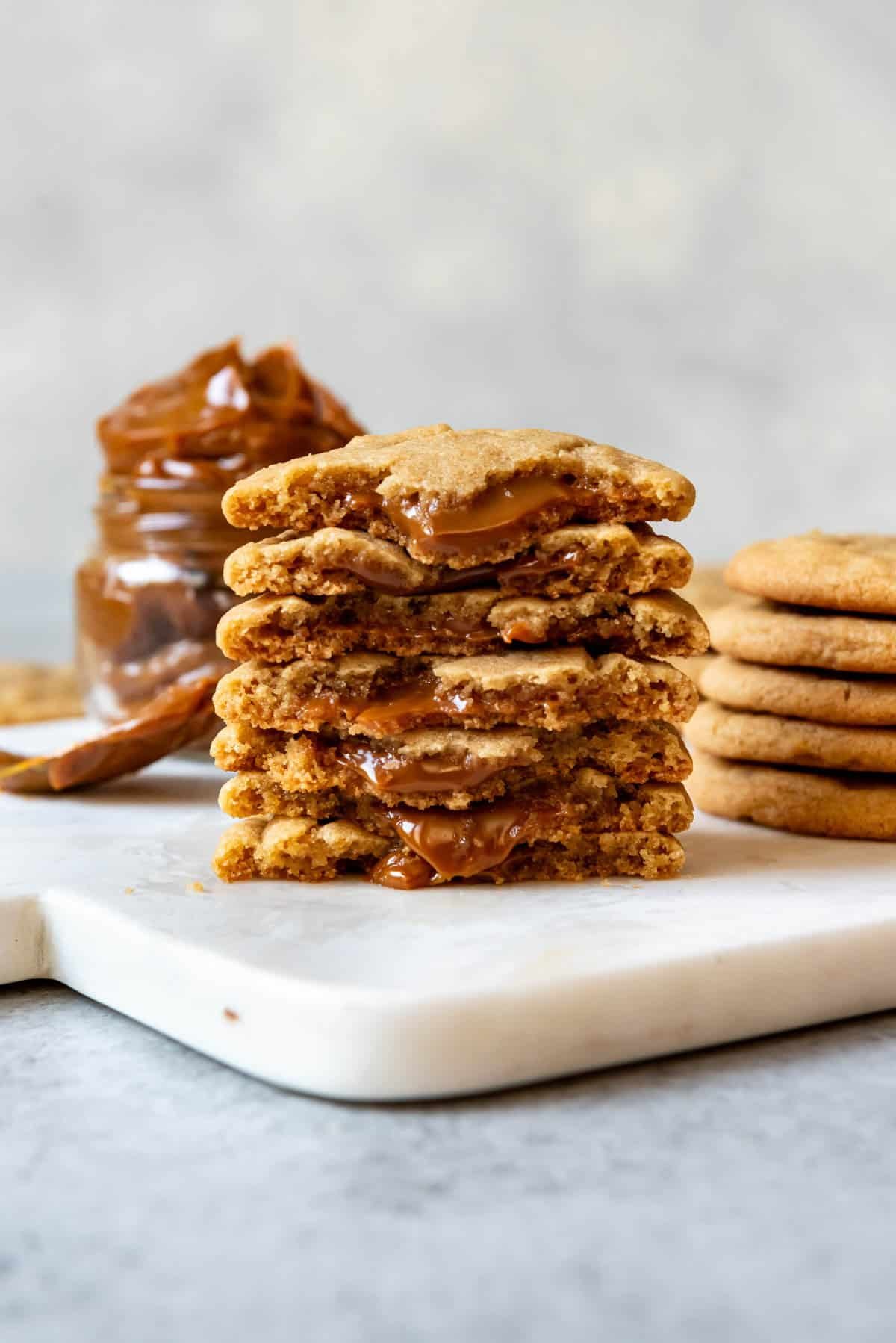 A stack of cookies.