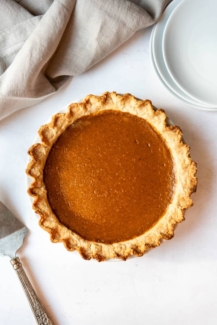 Easy Homemade Pumpkin Pie Recipe - House of Nash Eats