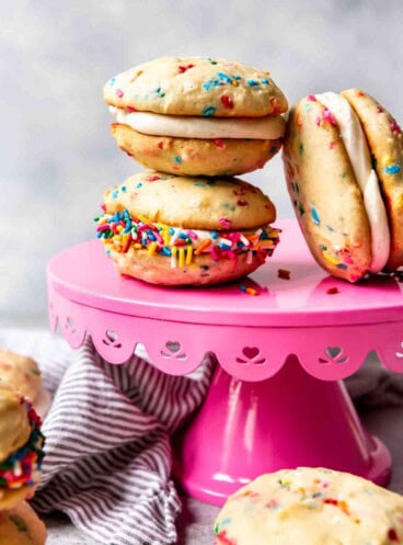 An image of stacked whoopie pies.