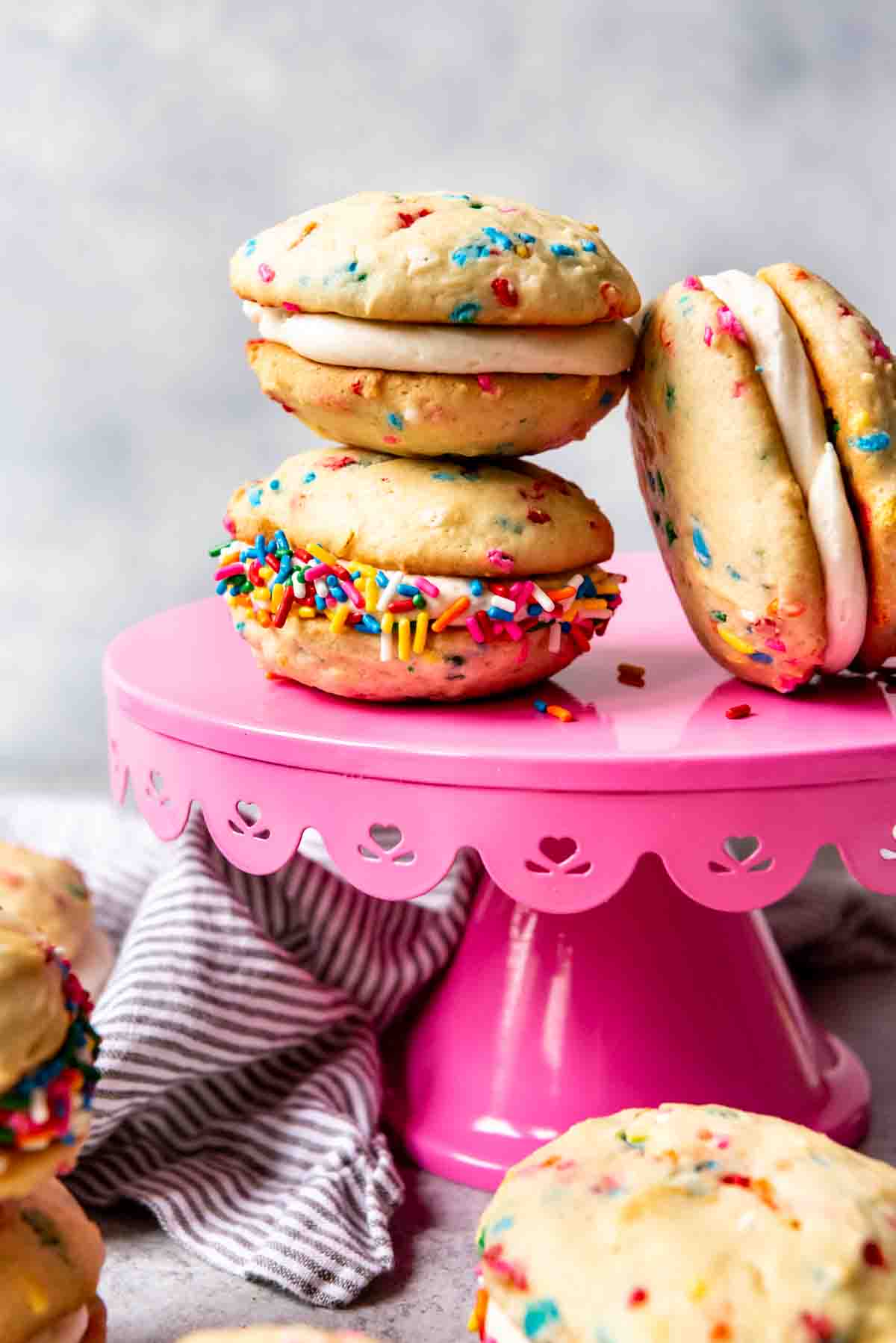 An image of stacked whoopie pies.