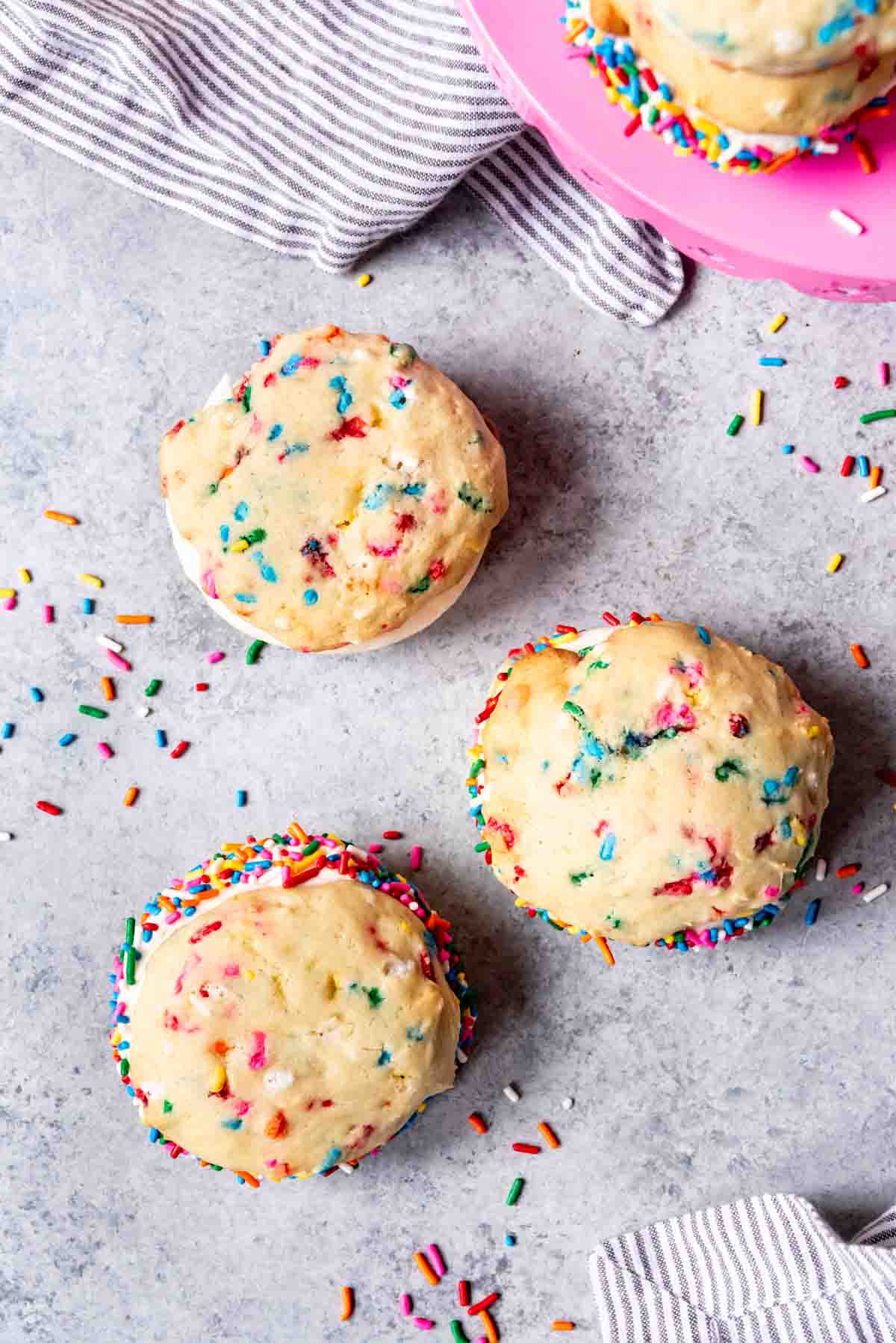 An image of homemade funfetti cookies.