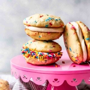 An image of stacked whoopie pies.