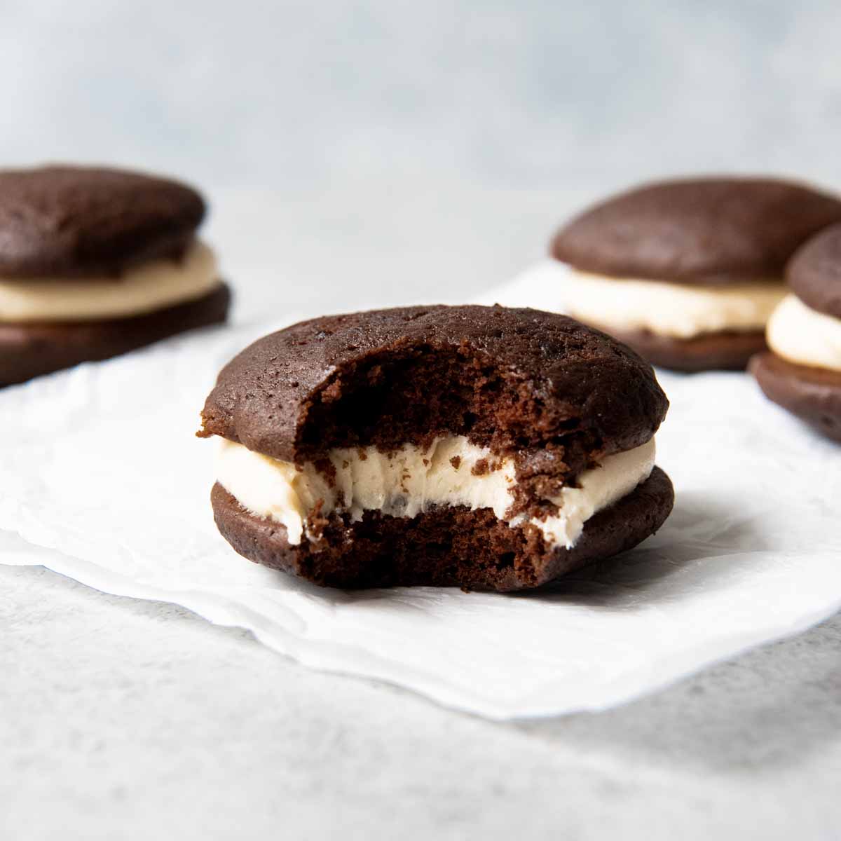 Chocolate Salted Caramel Whoopie Pies
