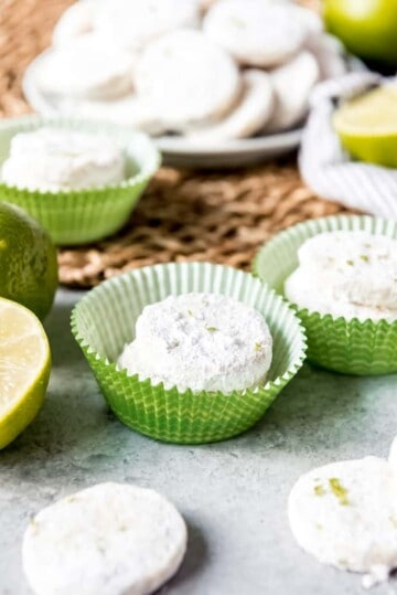 Lime Meltaway Shortbread Cookies - House of Nash Eats