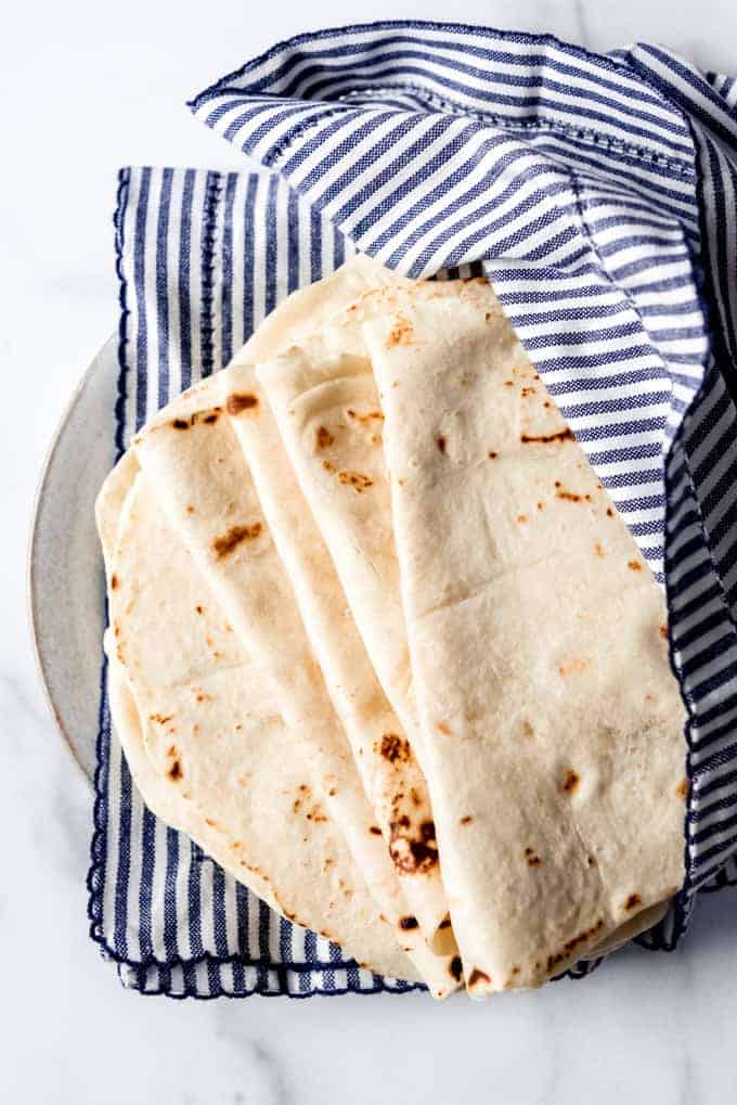 An image of Mexican tortillas made from scratch.