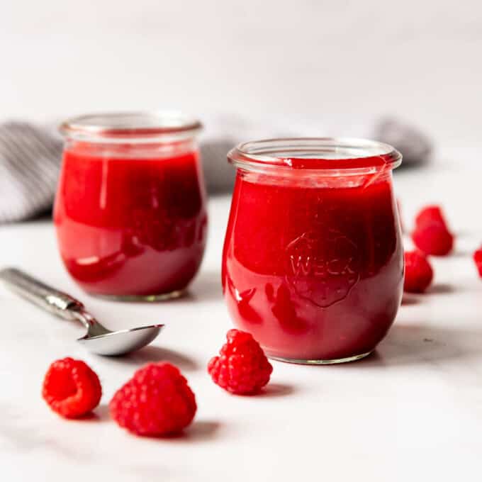 Easy Raspberry Coulis Recipe - House of Nash Eats