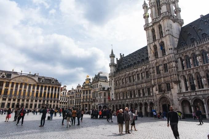 An image of the Grand Place in Brussels.