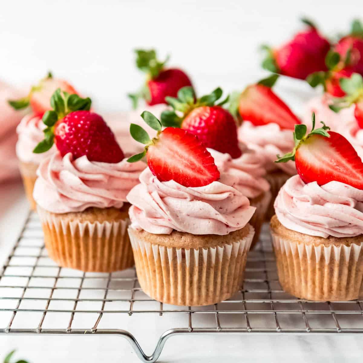 Homemade Strawberry Cupcakes Recipe