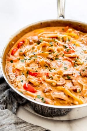 Cajun Pasta with Sausage and Peppers - House of Nash Eats