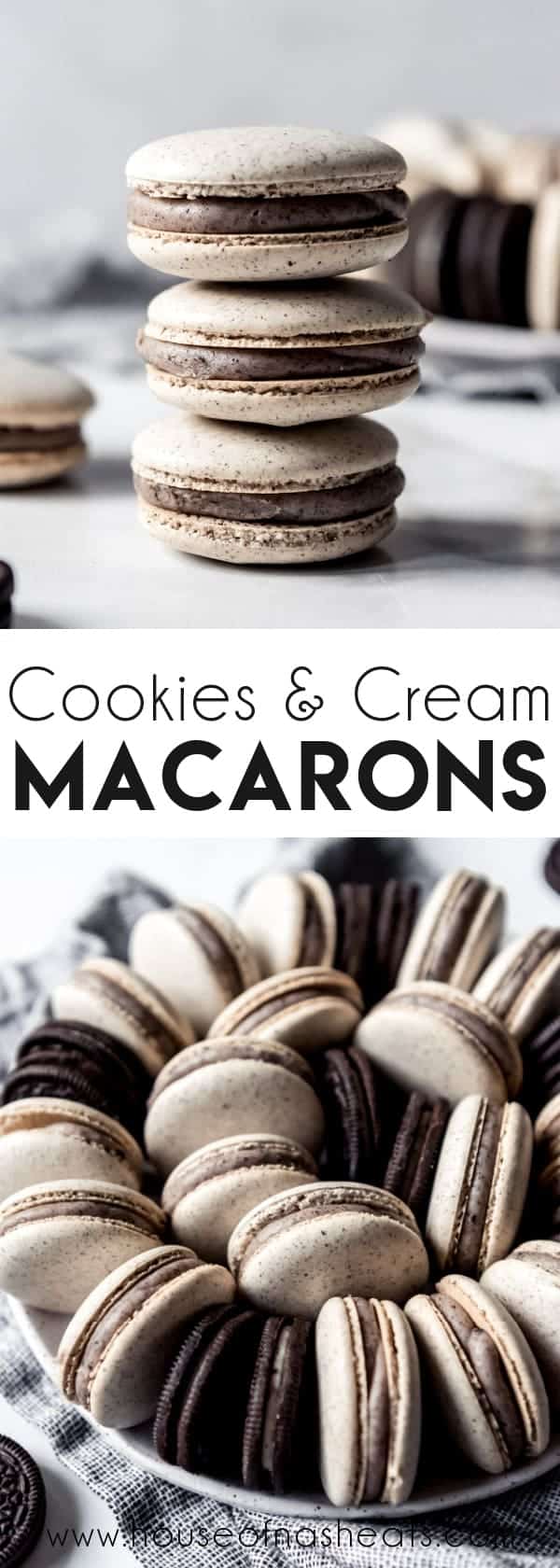 Cookies and Cream Macarons