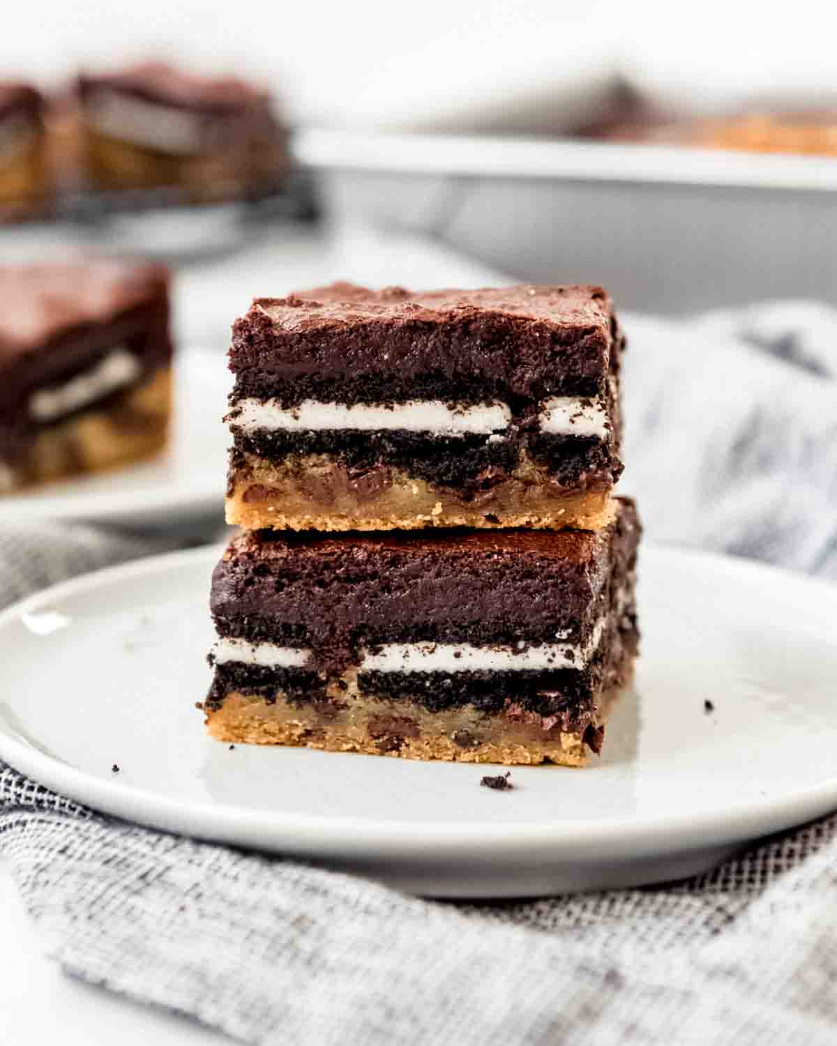Slutty Brownies [Brownie Oreo Chocolate Chip Cookie Bars]