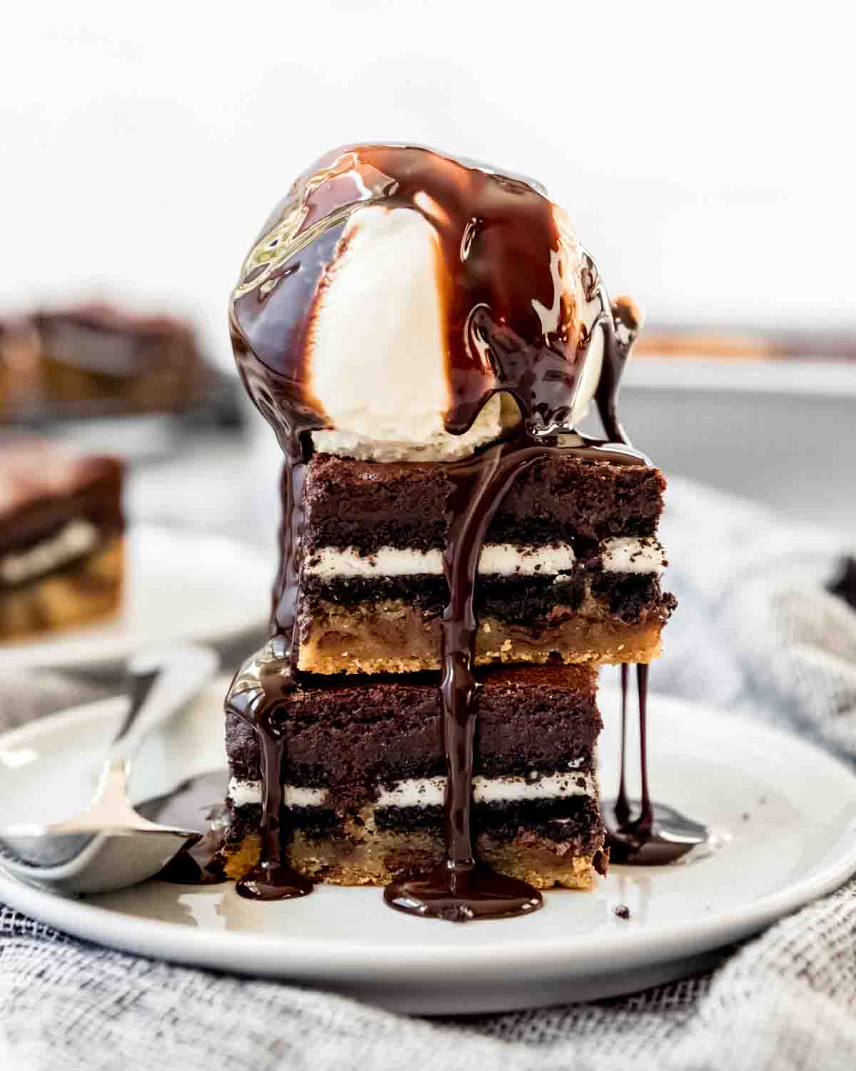 Slutty Brownies [Brownie Oreo Chocolate Chip Cookie Bars] - House of