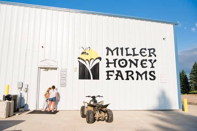 The front of the Miller Honey Farms extraction facility.