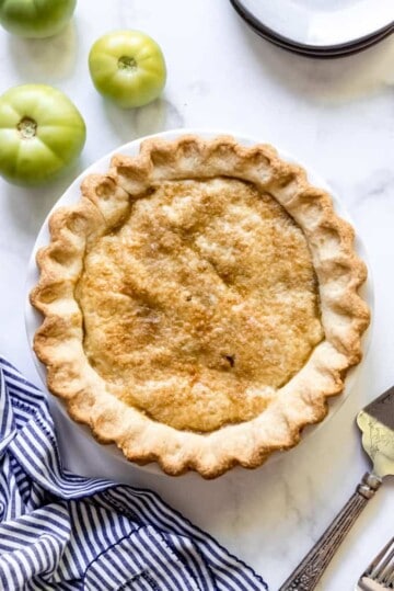 Mock Apple Green Tomato Pie - House of Nash Eats