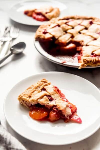 Raspberry Peach Pie - House of Nash Eats