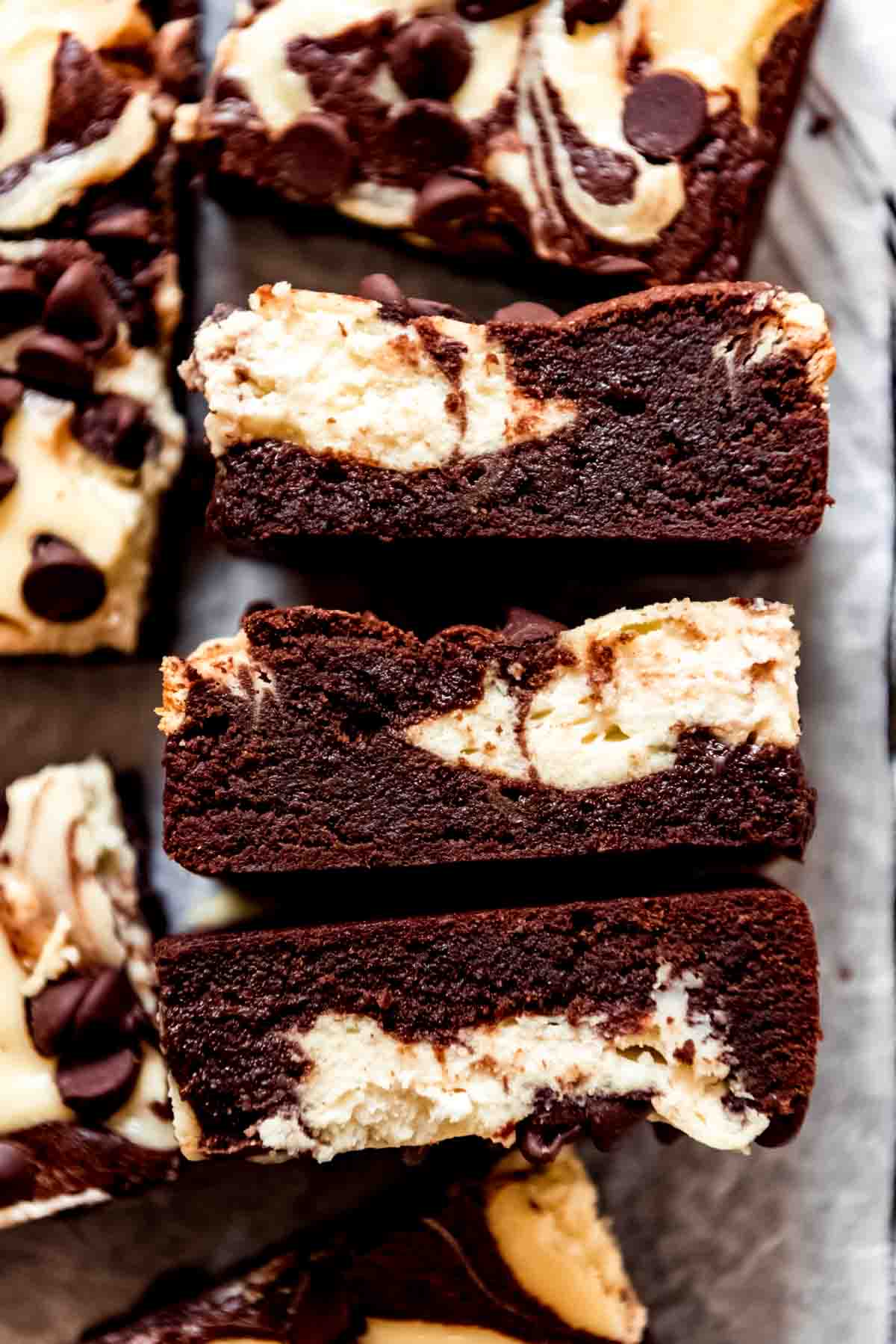 Cream cheese swirl brownies.