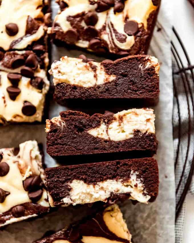 Cream cheese swirl brownies.