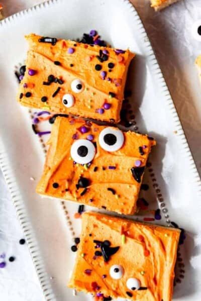 Halloween Sugar Cookie Bars - House of Nash Eats