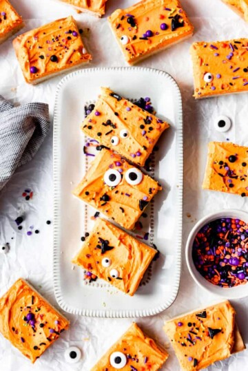 Halloween Sugar Cookie Bars - House of Nash Eats