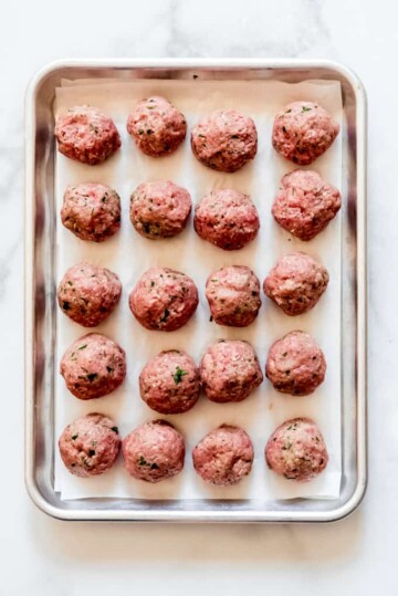 Mozzarella Stuffed Meatballs - House of Nash Eats