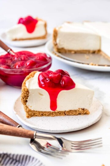 No-Bake Cheesecake Recipe (8+ Easy Topping Ideas) - House of Nash Eats