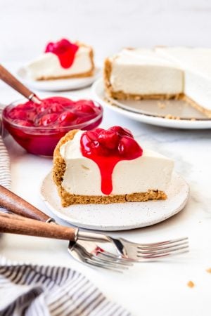 No-Bake Cheesecake Recipe (8+ Easy Topping Ideas) - House of Nash Eats