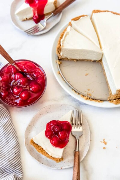 No-Bake Cheesecake Recipe (8+ Easy Topping Ideas) - House of Nash Eats