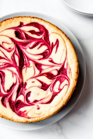 Raspberry White Chocolate Cheesecake - House of Nash Eats