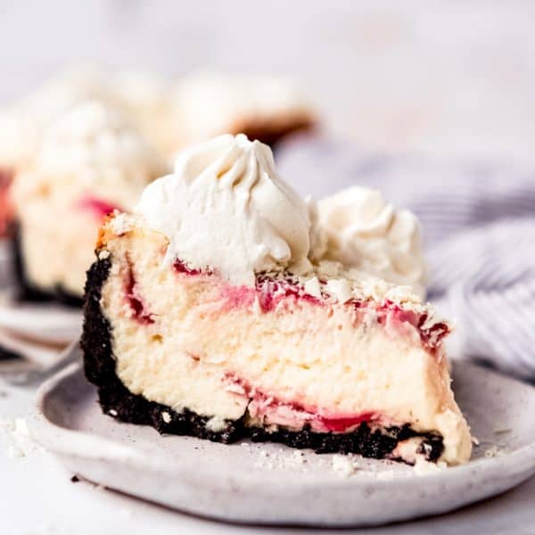 The BEST White Chocolate Raspberry Cheesecake - House of Nash Eats