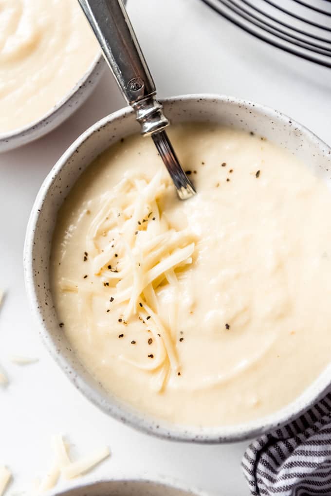 white cheese soup