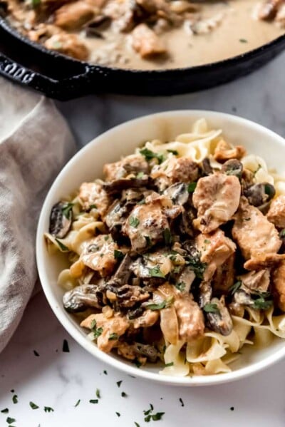 Easy Chicken Stroganoff Recipe - House of Nash Eats