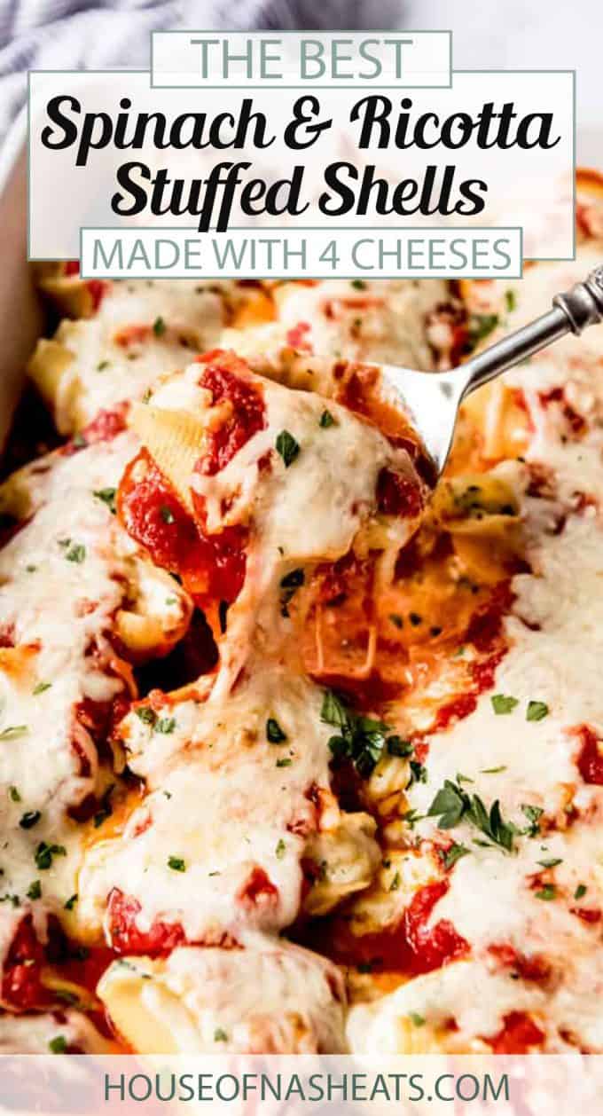 Spinach and Ricotta Stuffed Shells - House of Nash Eats