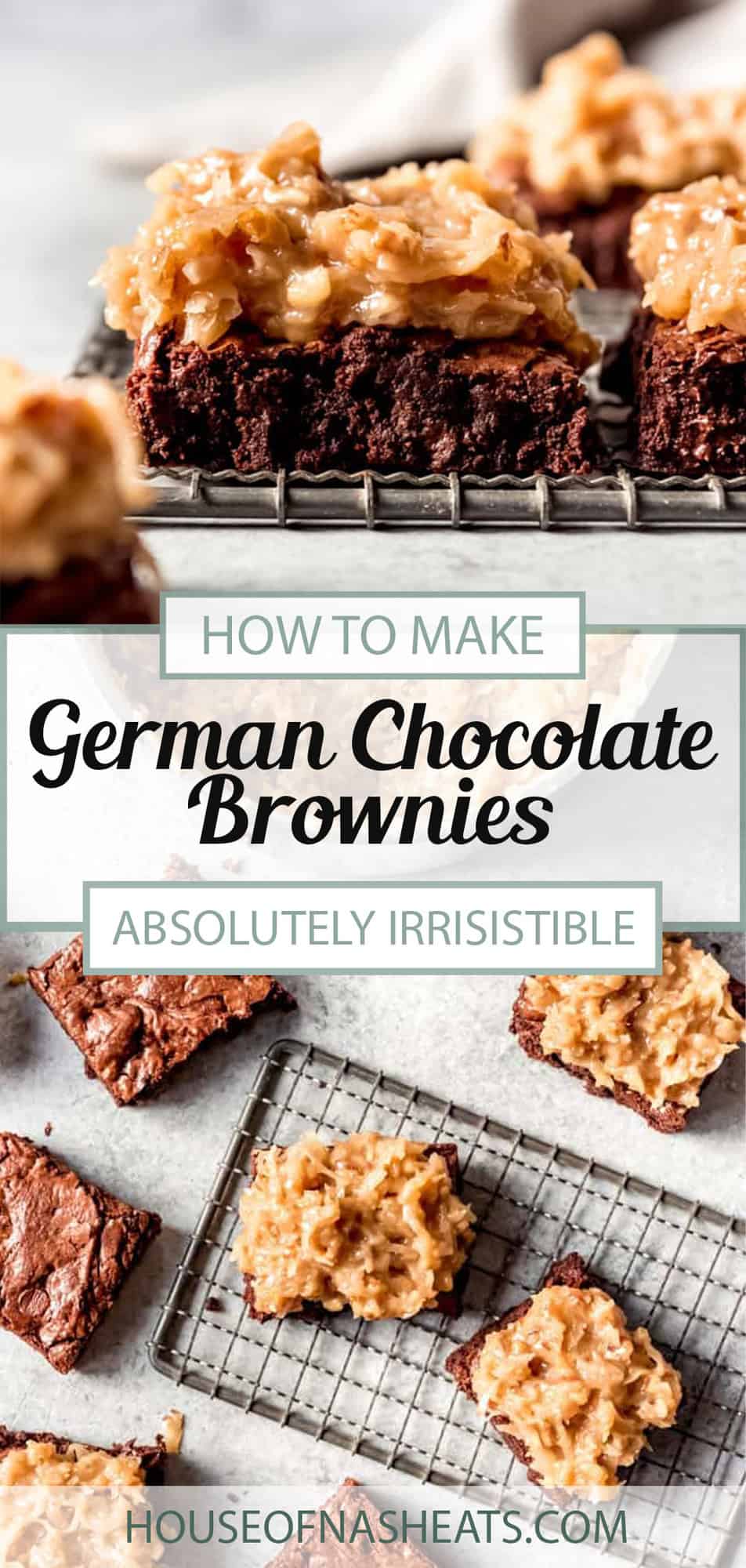 Easy German Chocolate Brownie Recipe