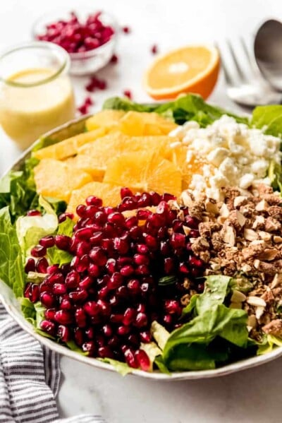 Orange Pomegranate Salad with Orange Vinaigrette - House of Nash Eats