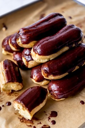 Classic Homemade Eclairs - House of Nash Eats