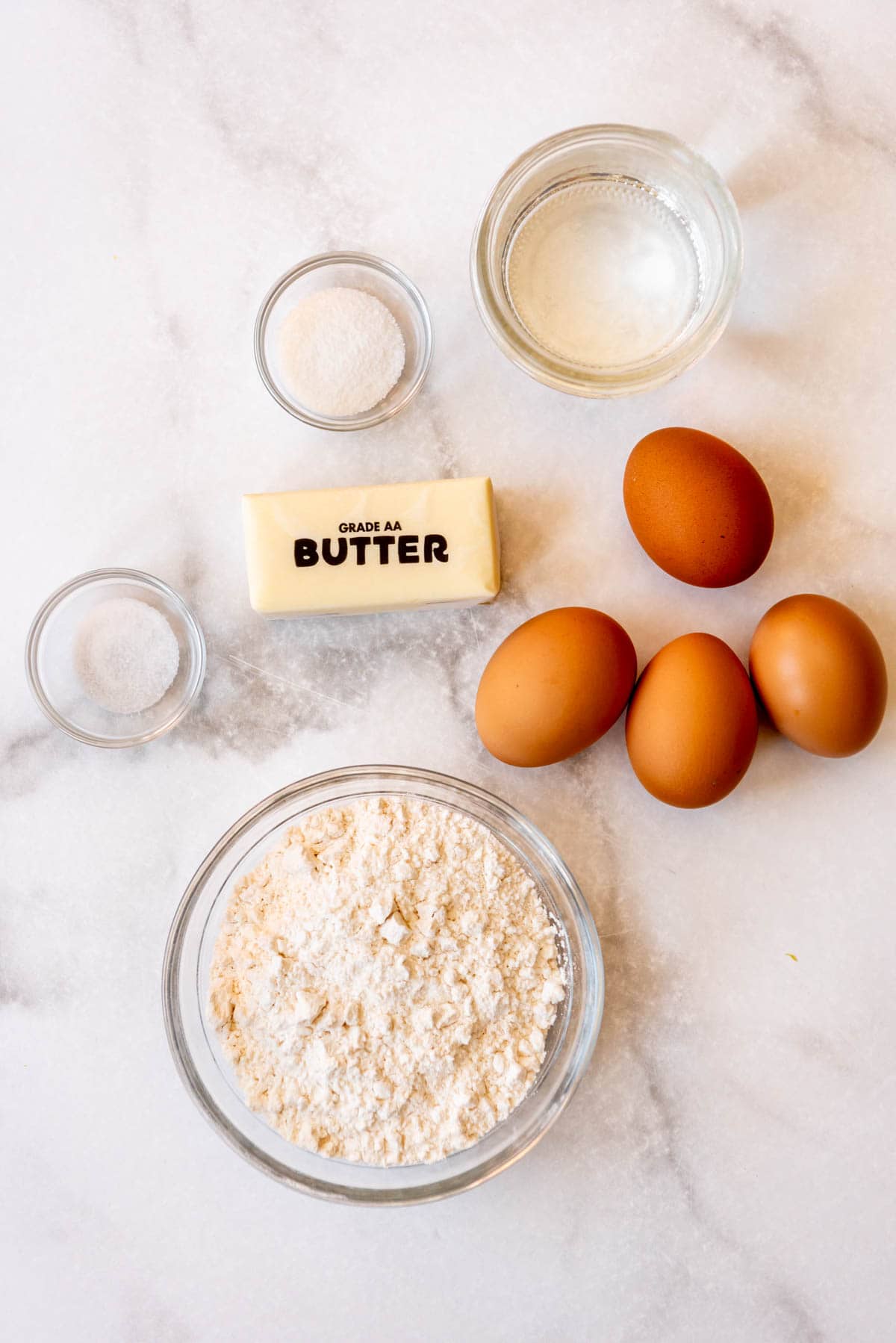 choux pastry ingredients