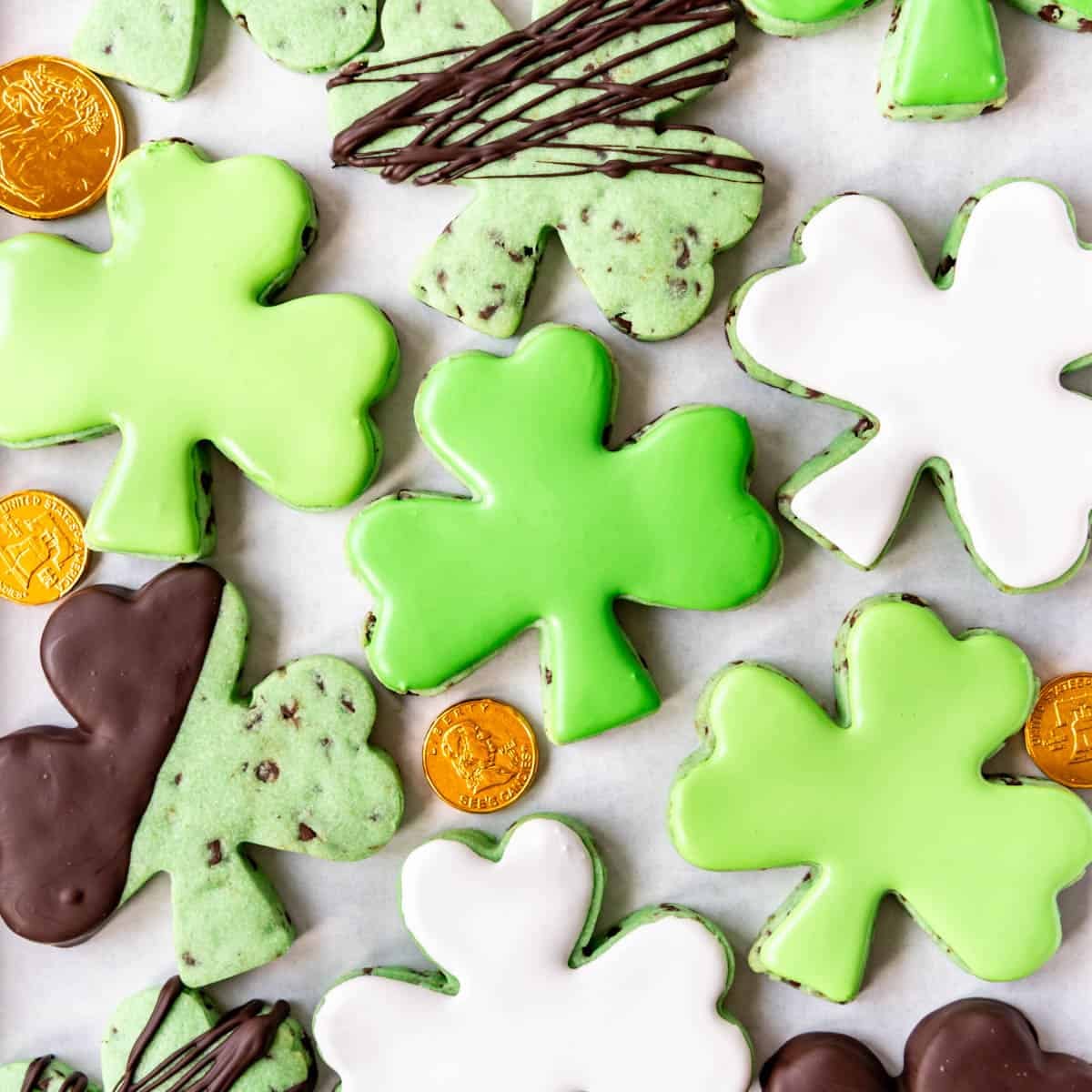 Mint Chip Cut Out Sugar Cookies