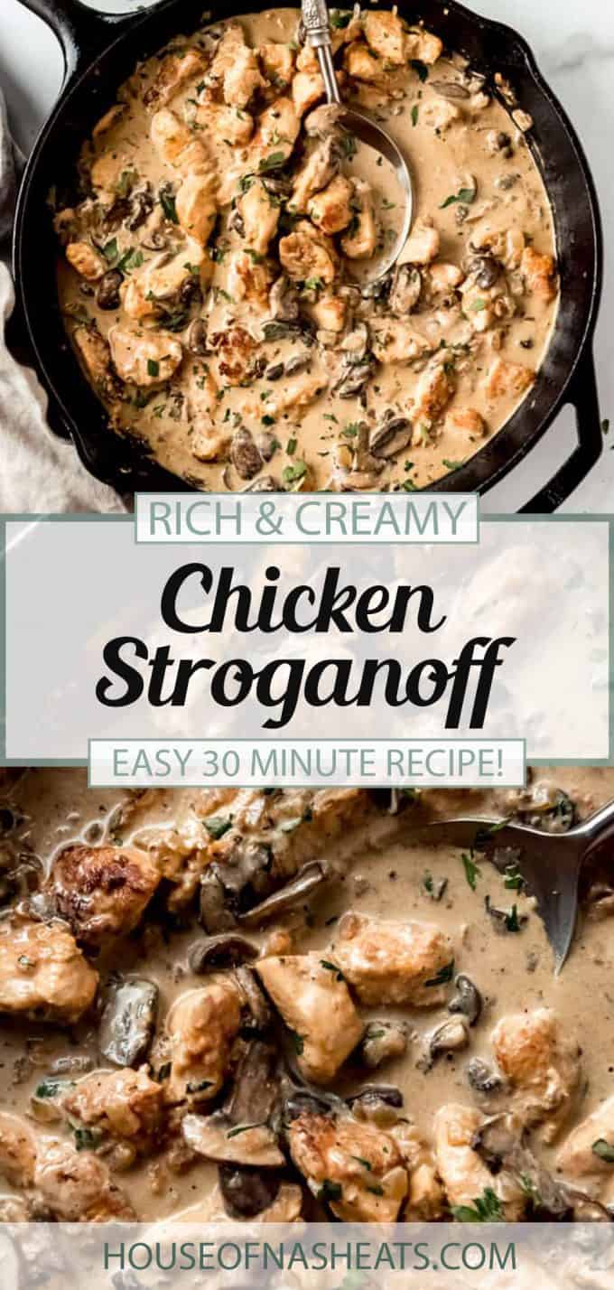 Easy Chicken Stroganoff Recipe - House of Nash Eats