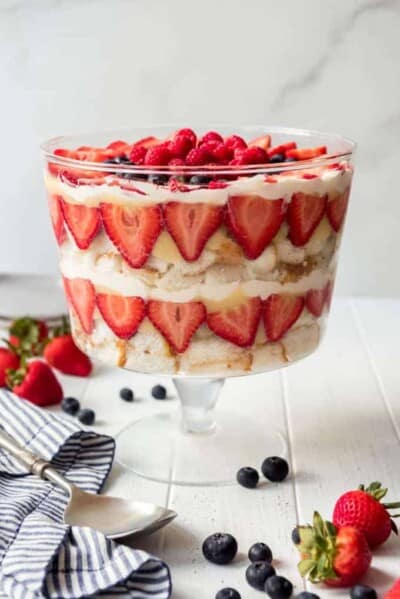 Red White and Blue Berry Trifle - House of Nash Eats