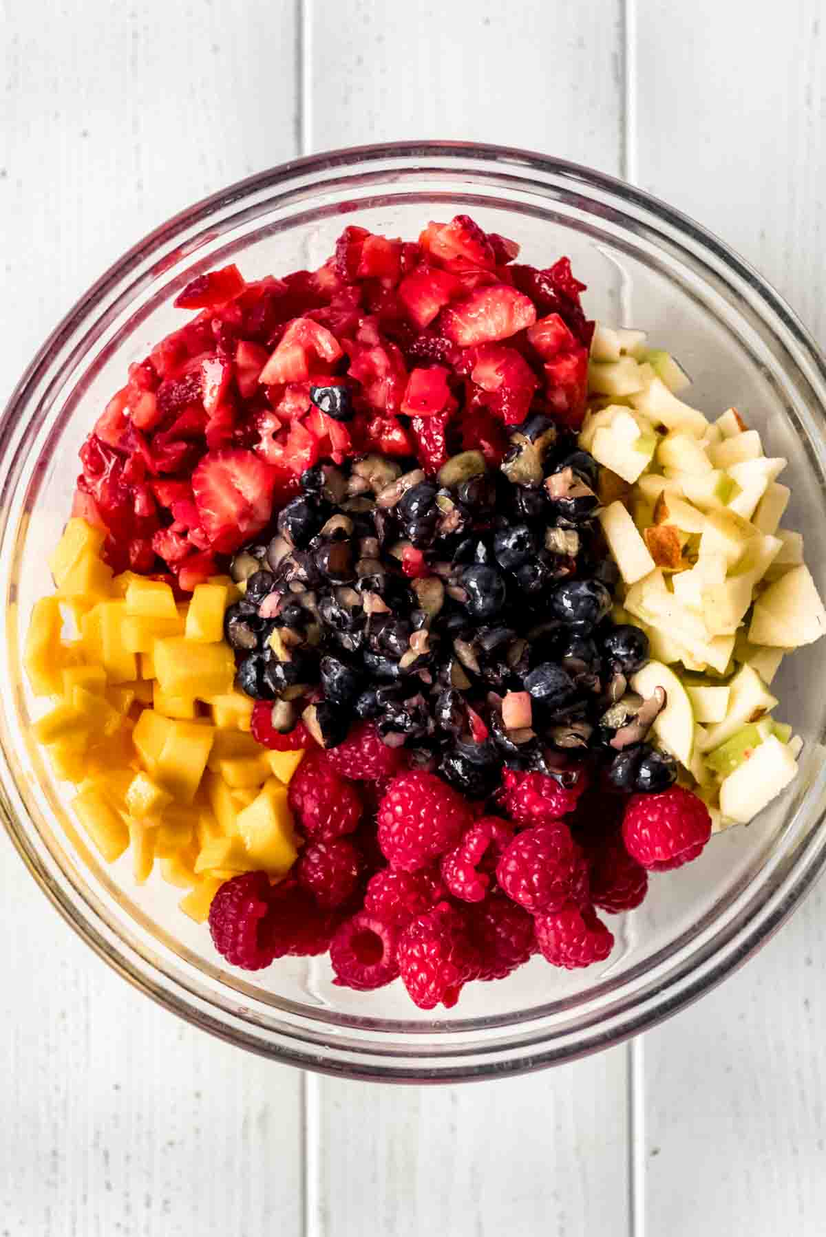 A bowl of fruit.