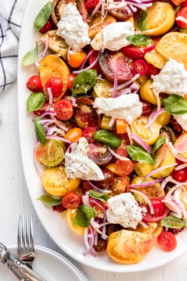 Heirloom Tomato Salad With Burrata House Of Nash Eats