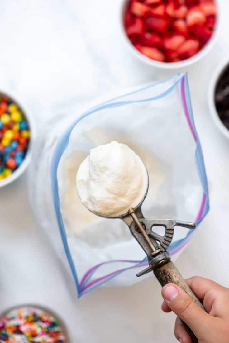 Easy Homemade Ice Cream In A Bag Recipe House Of Nash Eats