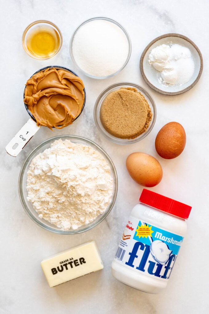 Making Fluffernutter Fluffernutter Cookies - House of Nash Eats