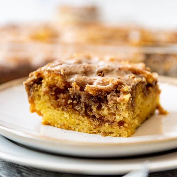 Easy Honey Bun Cake with Vanilla Glaze - House of Nash Eats