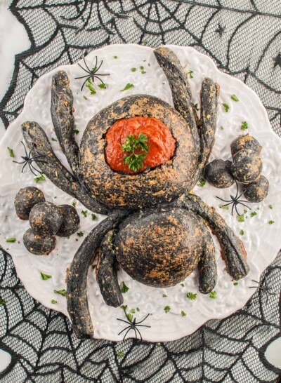 Spooky Halloween Spider Bread Bowl - House of Nash Eats