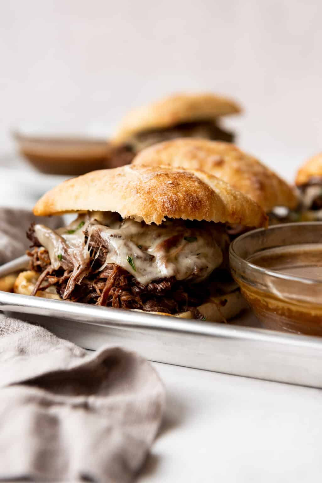 Slow Cooker French Dip Sandwiches House of Nash Eats
